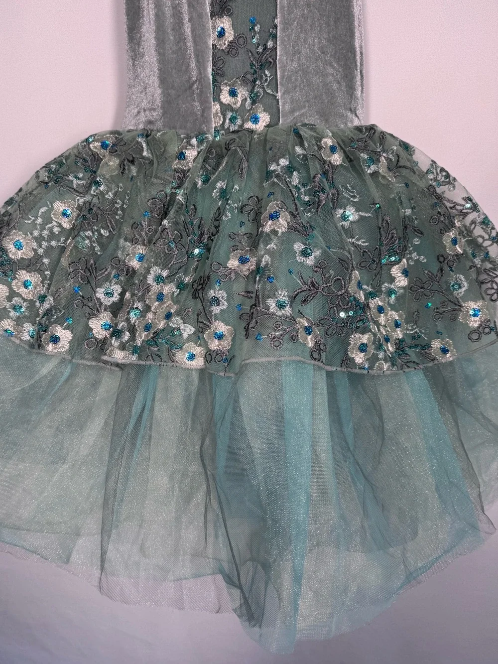 Curtain Call Les Fleurs Romantic Tutu Ballet Dance Costume Dress #C2348 Sz CME